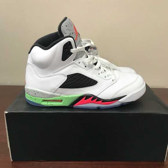 SOLD on StockX - Jordan V Poison Green Pro Star - Picture 8 of 8